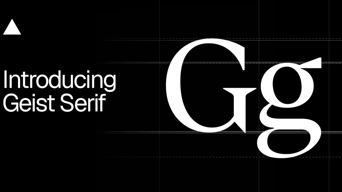 Vercel Meluncurkan Geist Serif untuk Keluarga Huruf Geist